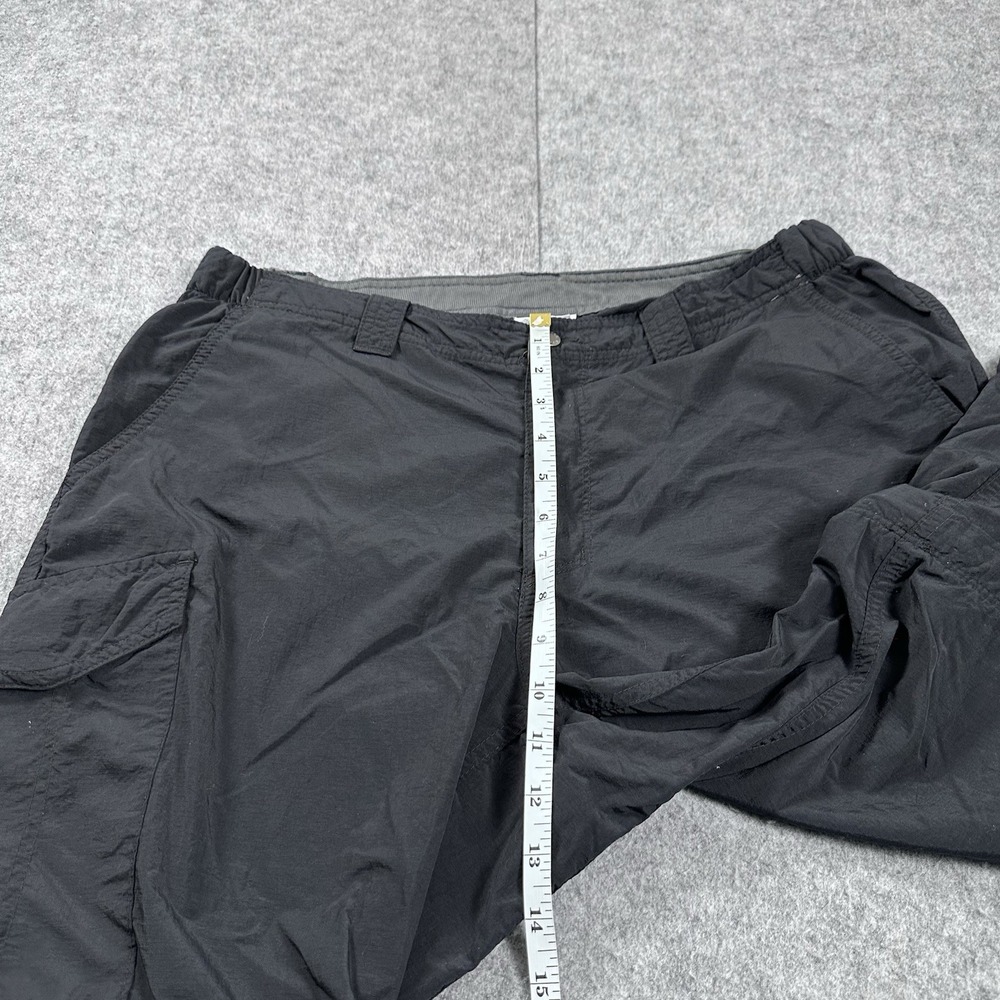 Columbia Pants Mens Large 38x34 Black Convertible Silver Ridge Utility Hiking - Picture 5 of 8